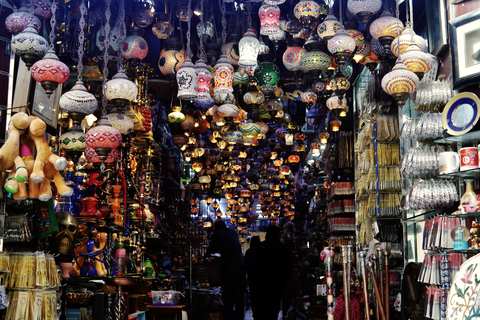 Lantern-hung passage in the Bab Al Bahrain souq, Manama